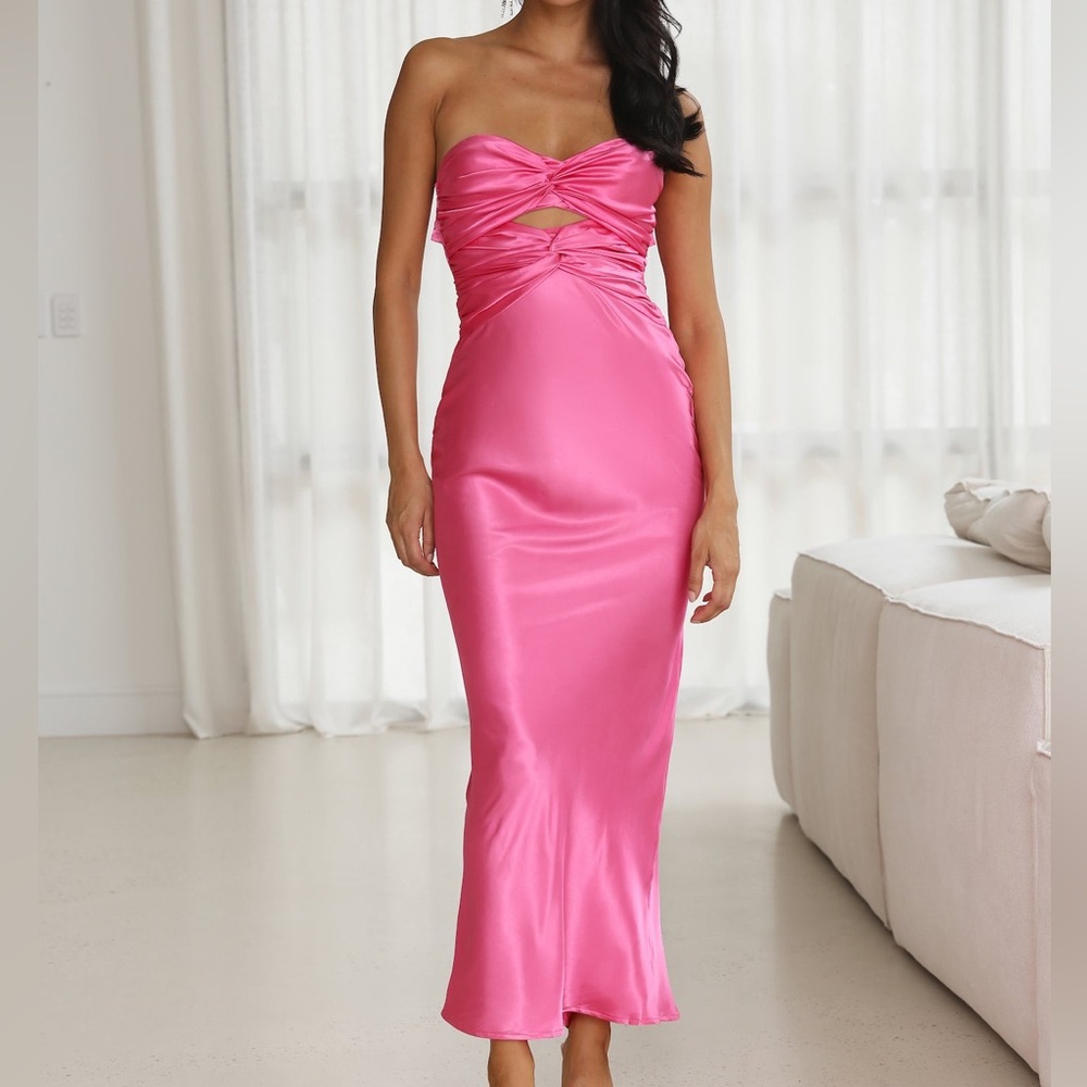 SOLD Hello Molly Pink Maxi Formal Dress